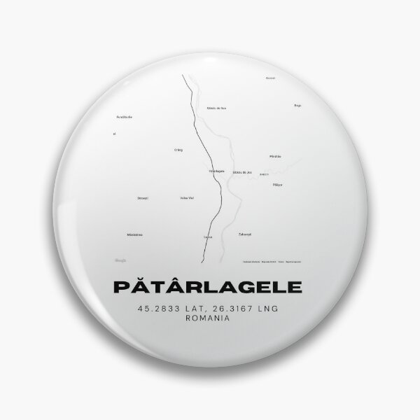 Item preview, Pătârlagele Romania Minimalist City Map Print designed and sold by RM-Journey.