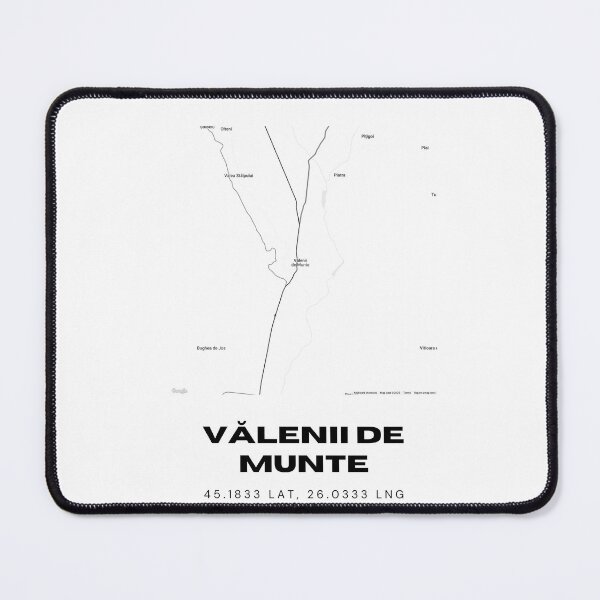 Item preview, Vălenii de Munte Romania Minimalist Map Poster designed and sold by RM-Journey.