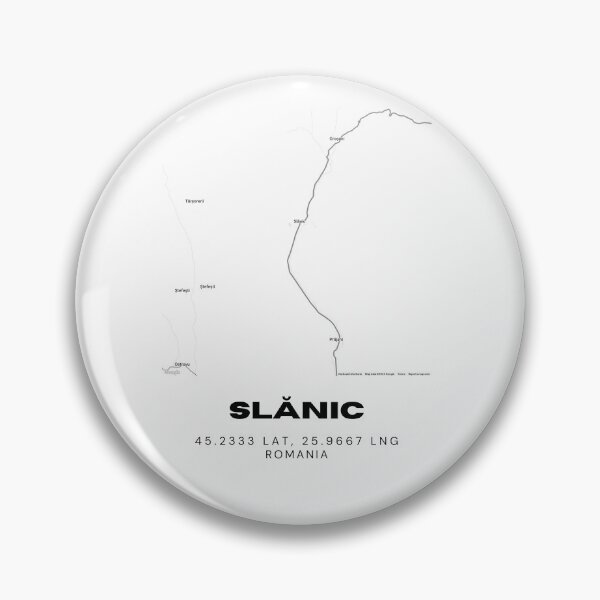 Item preview, Slănic Romania Minimalist Town Map Artwork designed and sold by RM-Journey.