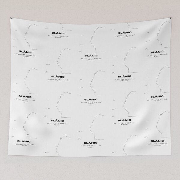 Item preview, Slănic Romania Minimalist Town Map Artwork designed and sold by RM-Journey.