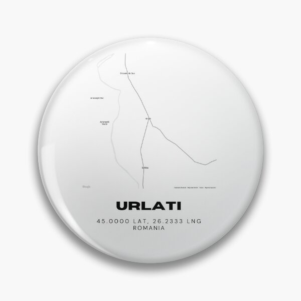 Item preview, Urlați Romania Minimalist Map Design designed and sold by RM-Journey.