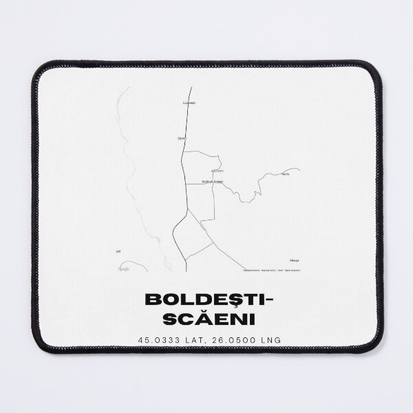 Item preview, Boldești-Scăeni Romania Minimalist City Map Art designed and sold by RM-Journey.