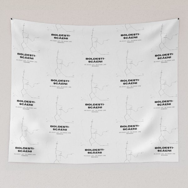 Item preview, Boldești-Scăeni Romania Minimalist City Map Art designed and sold by RM-Journey.