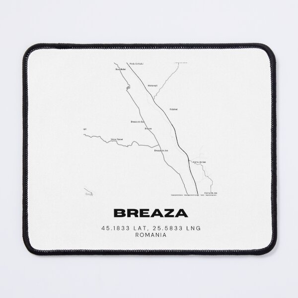 Item preview, Breaza Romania Minimalist Map Artwork designed and sold by RM-Journey.