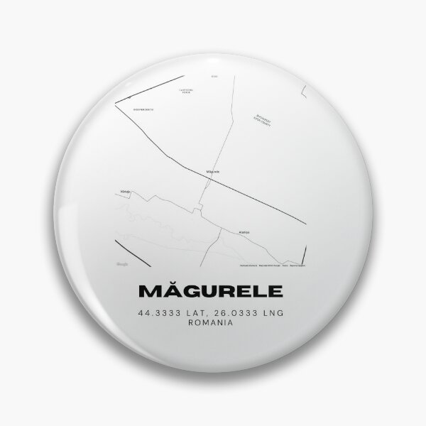 Item preview, Măgurele Romania Minimalist City Map Design designed and sold by RM-Journey.
