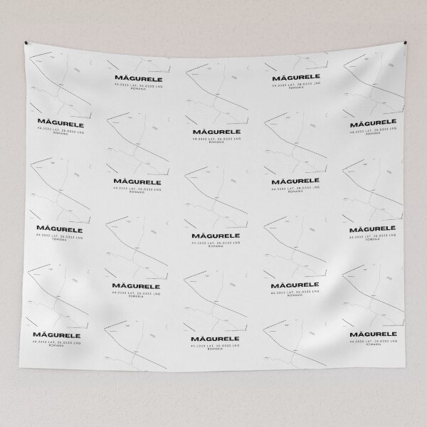 Item preview, Măgurele Romania Minimalist City Map Design designed and sold by RM-Journey.