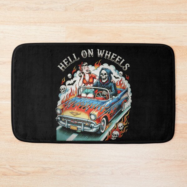 Item preview, Hell On Wheels - Rockabilly Grim Reaper Hot Rod designed and sold by CoffinsArt.