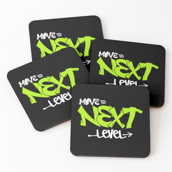 Item preview, Move to Next Level – Graffiti Style Motivational Design designed and sold by Ahmed-G-Designs.