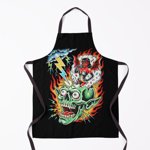 Item preview, Mind Blown Skull - Retro Goblin and Demon designed and sold by CoffinsArt.