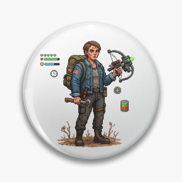 Item preview, Pixel Survival Hero – Crossbow Vanguard designed and sold by Tily360.