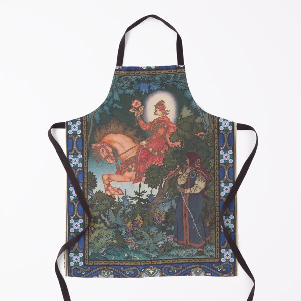 Item preview, The Red Knight Passes Vassalisa in the Forest - Boris Zvorykin - Vasalisa the Beautiful designed and sold by forgottenbeauty.