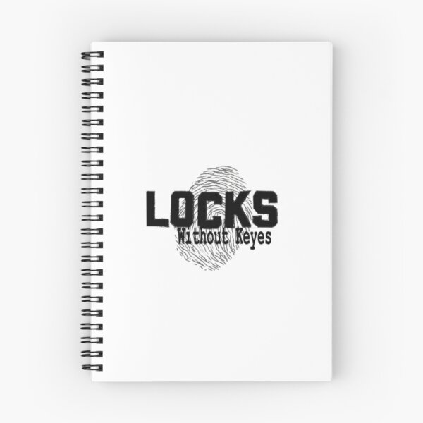 Item preview, Locks Without Keyes with Print (Black) designed and sold by locksdaily.