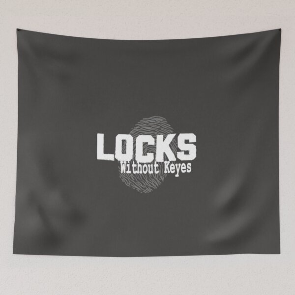 Item preview, Locks Without Keyes with Print (White)  designed and sold by locksdaily.