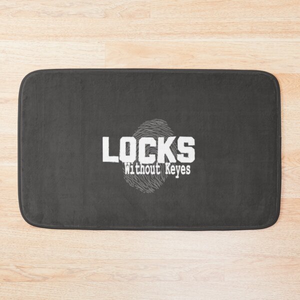 Item preview, Locks Without Keyes with Print (White)  designed and sold by locksdaily.