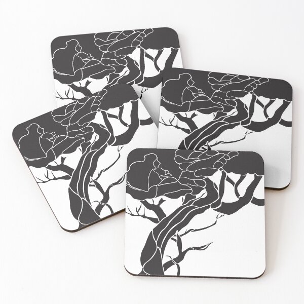 Item preview, Mangrove Tree Black and White Drawing designed and sold by BoldLineArt.