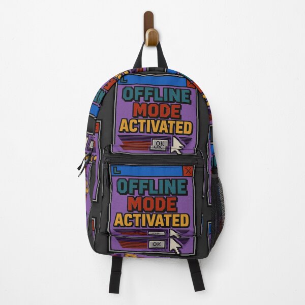 Item preview, Offline Mode Activated – Retro Pixel Pop-Up Window Humor designed and sold by Mad Factory Designs.