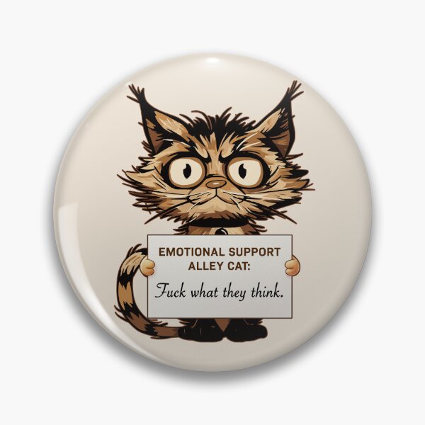 Item preview, Emotional Support Animal Alley Cat - Funny Cat Gift ideas designed and sold by InkyGenies.