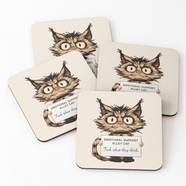 Item preview, Emotional Support Animal Alley Cat - Funny Cat Gift ideas designed and sold by InkyGenies.