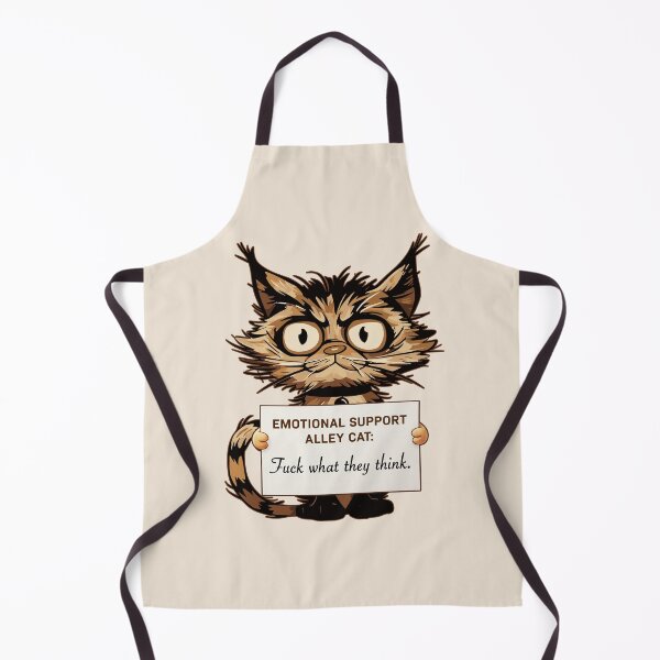 Item preview, Emotional Support Animal Alley Cat - Funny Cat Gift ideas designed and sold by InkyGenies.
