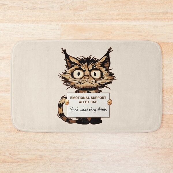 Item preview, Emotional Support Animal Alley Cat - Funny Cat Gift ideas designed and sold by InkyGenies.