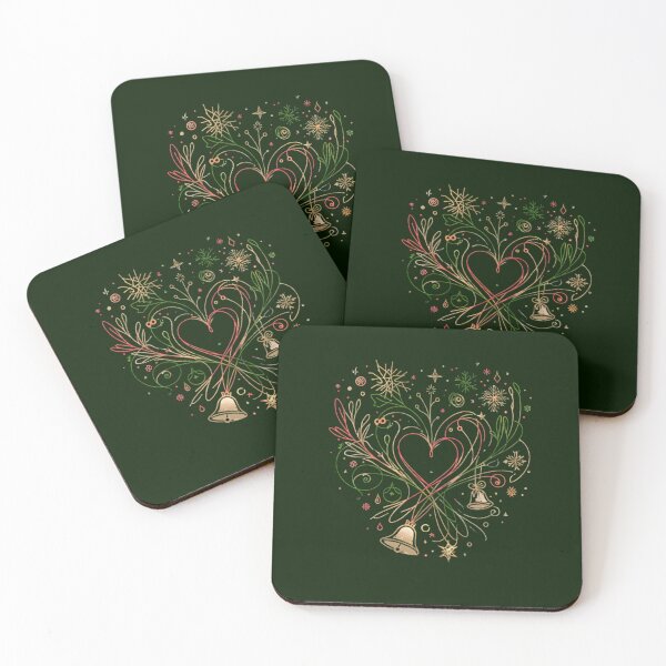 Item preview, Elegant Christmas Heart Sparkle Artwork designed and sold by Good Vibes .