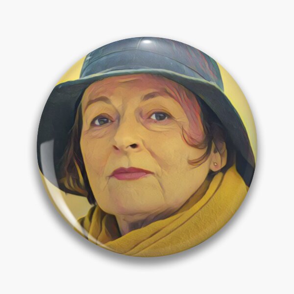Item preview, Vera Stanhope portrait, yellow scarf designed and sold by Pinkgnomie.