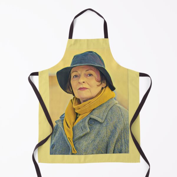 Item preview, Vera Stanhope portrait, yellow scarf designed and sold by Pinkgnomie.