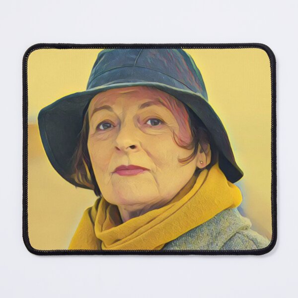 Item preview, Vera Stanhope portrait, yellow scarf designed and sold by Pinkgnomie.