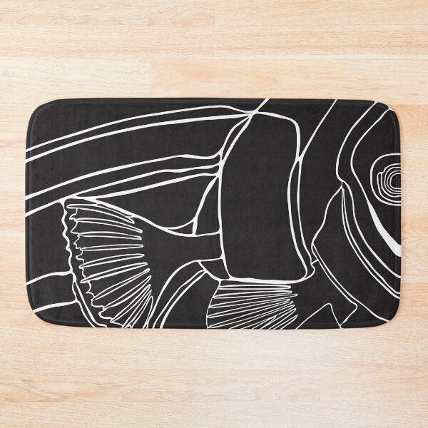 Item preview, Fish Black and White Drawing designed and sold by BoldLineArt.