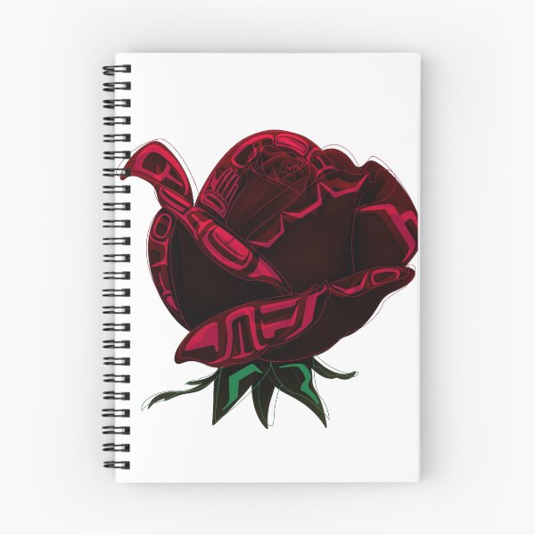 Item preview, Gitxsan Tribal Rose – Deep Red Floral Art designed and sold by Tiffany's Designs.