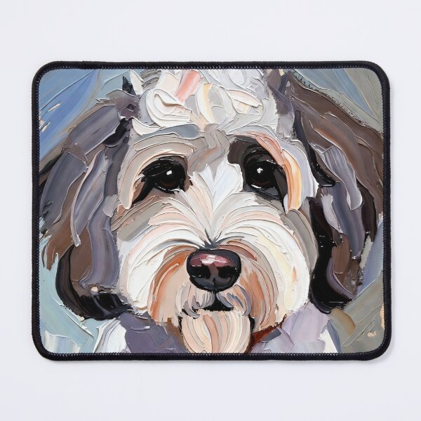 Item preview, Impasto Sheepadoodle Dog Portrait designed and sold by ChrisButler.