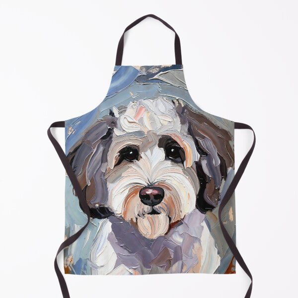 Item preview, Impasto Sheepadoodle Dog Portrait designed and sold by ChrisButler.