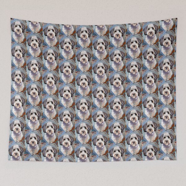 Item preview, Impasto Sheepadoodle Dog Portrait designed and sold by ChrisButler.