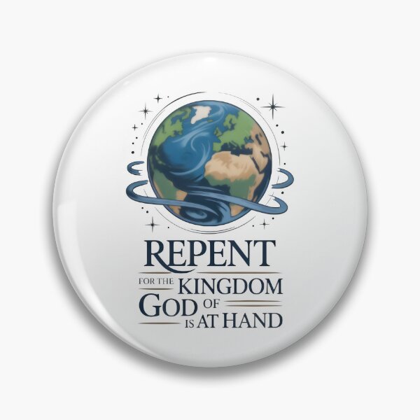 Item preview, Repent and Kingdom of God Earth Illustration designed and sold by Zanigold.
