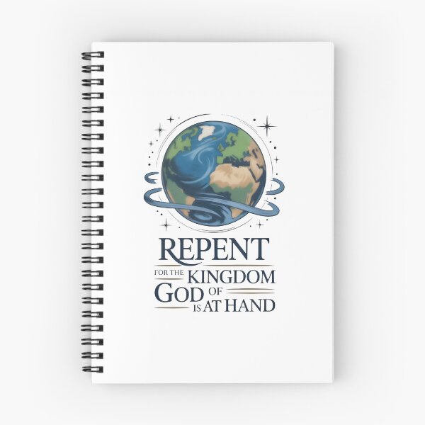 Item preview, Repent and Kingdom of God Earth Illustration designed and sold by Zanigold.