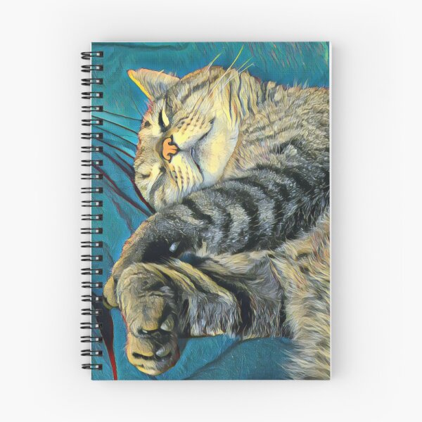 Item preview, Sleeping tabby cat Einstein designed and sold by Pinkgnomie.