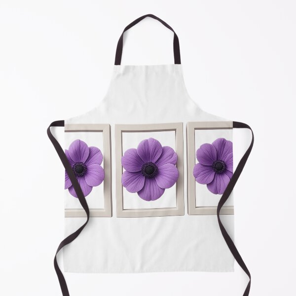 Artikelvorschau, Drei Violette Blüten in Rahmen – Moderne Blumenkunst entworfen und verkauft von LOSCOLIS.