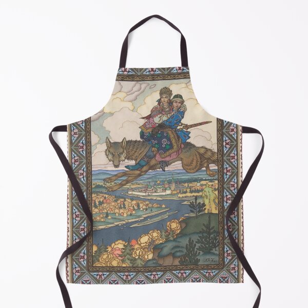 Item preview, The Firebird - Boris Zvorykin - Tsarevich Ivan with Tsarevna Elena the Fair on the Grey Wolf designed and sold by forgottenbeauty.