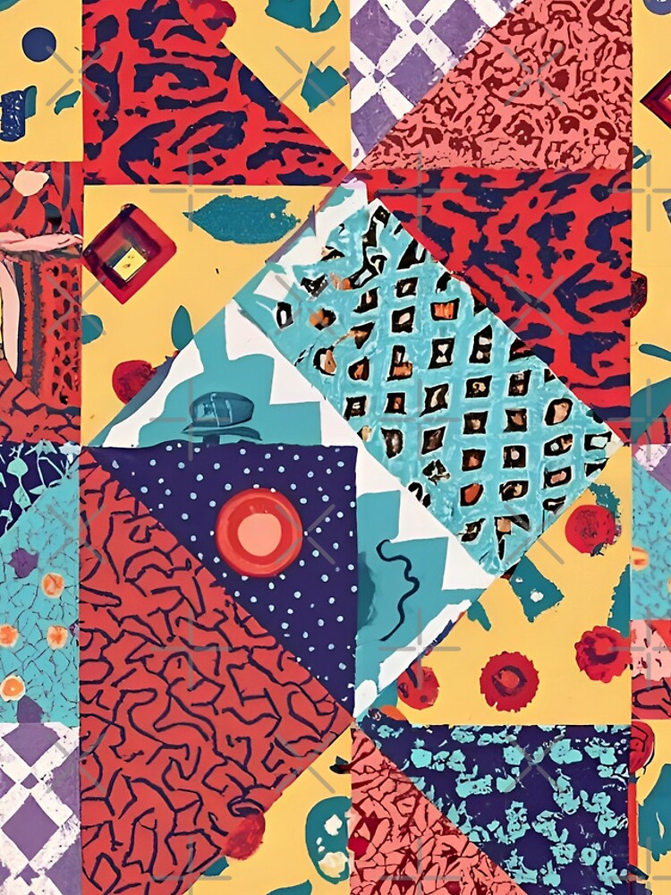Thumbnail 4 of 4, iPhone Case, Patchwork Pattern designed and sold by FineArtsPro.