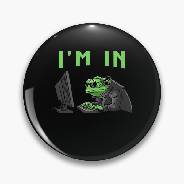 Item preview, Silly Computer Frog: I'm In! designed and sold by DesignsDominus.