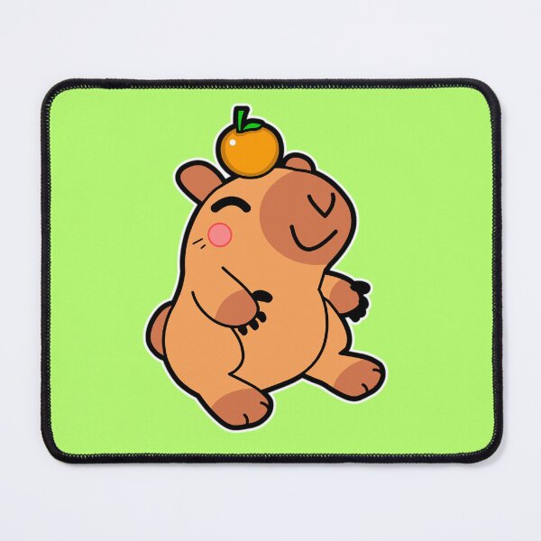 Item preview, Capybara Orange Fruit designed and sold by fantasmahappy.
