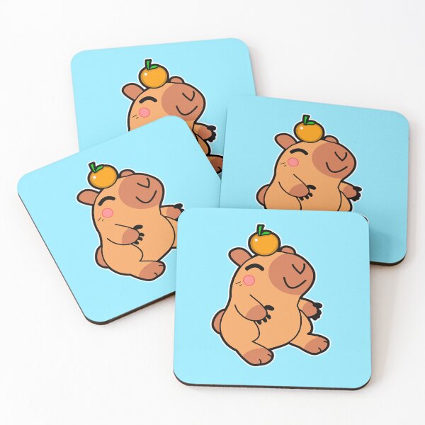 Item preview, Capybara Orange Fruit designed and sold by fantasmahappy.