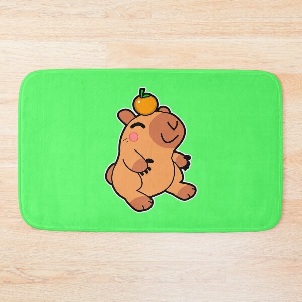 Item preview, Capybara Orange Fruit designed and sold by fantasmahappy.