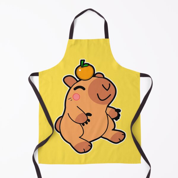 Item preview, Capybara Orange Fruit designed and sold by fantasmahappy.