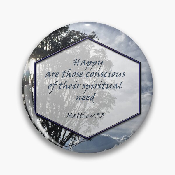 Item preview,  Happy are those conscious of spiritual need JW 2026 year text designed and sold by artbyruthandco.