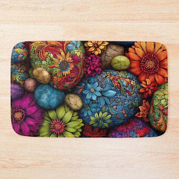 Item preview, Vibrant Floral Stones designed and sold by JPugliese.