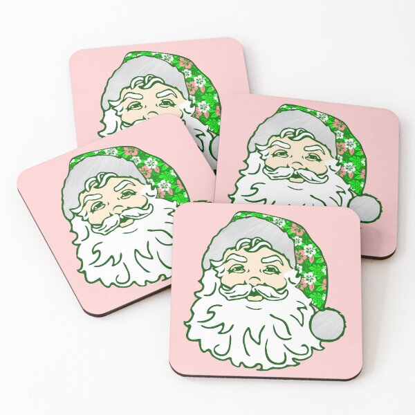 Item preview,  luau pink christmas hawaiian santa claus  designed and sold by Gossip Rag.
