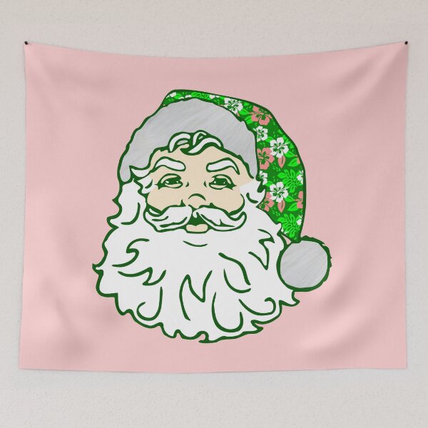 Item preview,  luau pink christmas hawaiian santa claus  designed and sold by Gossip Rag.