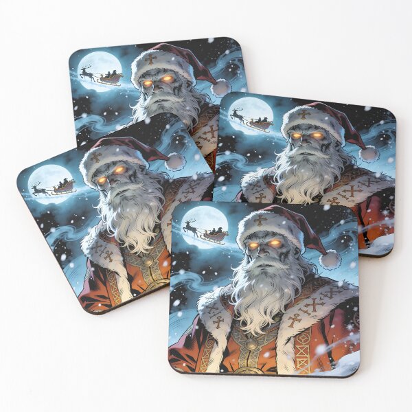 Item preview, zombie christmas Undead Santa Magical Dark Fantasy Christmas Art designed and sold by Uglyandcute.