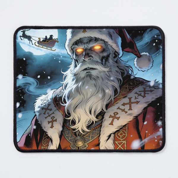 Item preview, zombie christmas Undead Santa Magical Dark Fantasy Christmas Art designed and sold by Uglyandcute.
